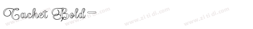 Cachet Bold字体转换